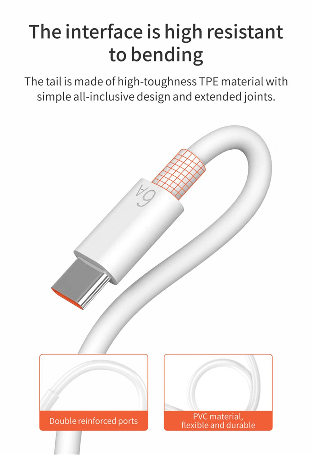 6A 66W Super Fast EU Wall Charger For Huawei Mate 40 50 60 P50 Nova 8 9 10 Honor 90 100 X7 X8 X9 Magic Type C Charging USB Cable